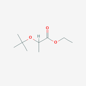 molecular formula C9H18O3 B2461115 Ethyl 2-[(2-methylpropan-2-yl)oxy]propanoate CAS No. 1248924-74-4