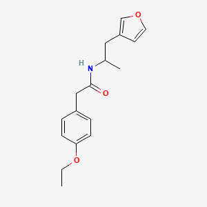 molecular formula C17H21NO3 B2461122 2-(4-ethoxyphenyl)-N-(1-(furan-3-yl)propan-2-yl)acetamide CAS No. 1798459-00-3