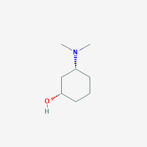 molecular formula C8H17NO B2461123 (1S,3R)-3-(Dimethylamino)cyclohexanol CAS No. 6982-36-1