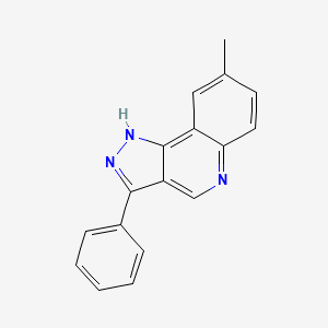 molecular formula C17H13N3 B2461127 8-methyl-3-phenyl-1H-pyrazolo[4,3-c]quinoline CAS No. 901264-11-7
