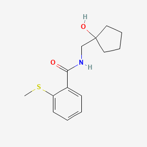 N-((1-hydroxycyclopentyl)methyl)-2-(methylthio)benzamide