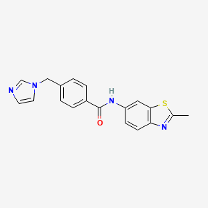 4-((1H-imidazol-1-yl)methyl)-N-(2-methylbenzo[d]thiazol-6-yl)benzamide