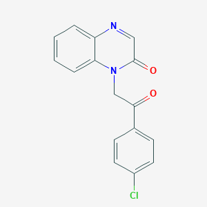 molecular formula C16H11ClN2O2 B246115 1-[2-(4-chlorophenyl)-2-oxoethyl]-2(1H)-quinoxalinone 