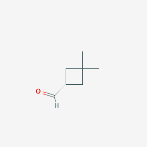 molecular formula C7H12O B2461150 3,3-Dimethylcyclobutane-1-carbaldehyde CAS No. 1699999-32-0