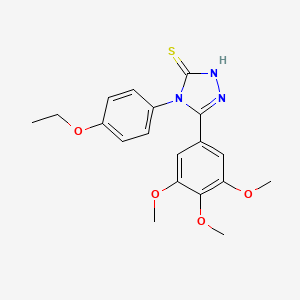 4-(4-ethoxyphenyl)-5-(3,4,5-trimethoxyphenyl)-4H-1,2,4-triazole-3-thiol