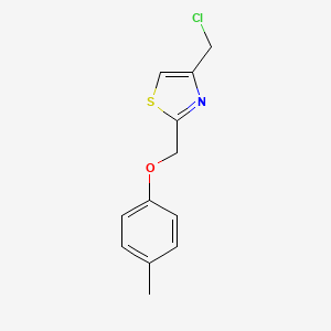 4-(Chloromethyl)-2-[(4-methylphenoxy)methyl]-1,3-thiazole