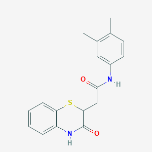 N-(3,4-Dimethylphenyl)-2-(3-oxo-3,4-dihydro-2H-1,4-benzothiazin-2-yl)acetamide