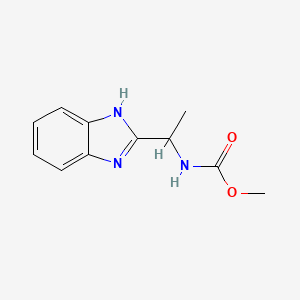 molecular formula C11H13N3O2 B2461183 methyl (1-(1H-benzo[d]imidazol-2-yl)ethyl)carbamate CAS No. 923689-58-1
