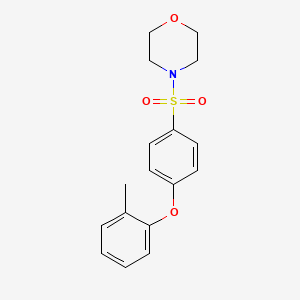 molecular formula C17H19NO4S B2461206 4-((4-(邻甲苯氧基)苯基)磺酰基)吗啉 CAS No. 496026-11-0