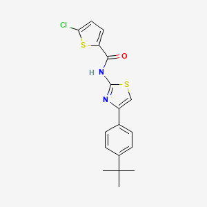 N-[4-(4-tert-butylphenyl)-1,3-thiazol-2-yl]-5-chlorothiophene-2-carboxamide