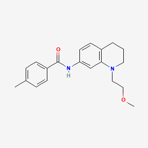 molecular formula C20H24N2O2 B2461214 N-(1-(2-méthoxyéthyl)-1,2,3,4-tétrahydroquinolin-7-yl)-4-méthylbenzamide CAS No. 1172942-66-3