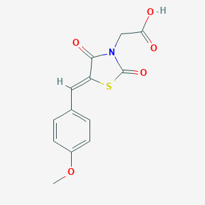 molecular formula C13H11NO5S B246123 [5-(4-Methoxybenzylidene)-2,4-dioxo-1,3-thiazolidin-3-yl]acetic acid 