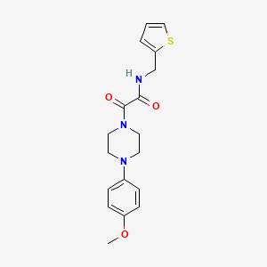 2-(4-(4-methoxyphenyl)piperazin-1-yl)-2-oxo-N-(thiophen-2-ylmethyl)acetamide