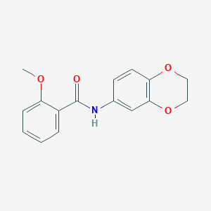 N-(2,3-dihydro-1,4-benzodioxin-6-yl)-2-methoxybenzamide