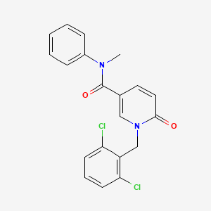 1-(2,6-dichlorobenzyl)-N-methyl-6-oxo-N-phenyl-1,6-dihydro-3-pyridinecarboxamide