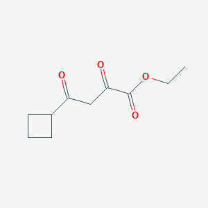 molecular formula C10H14O4 B2461247 4-环丁基-2,4-二氧代丁酸乙酯 CAS No. 1222955-59-0