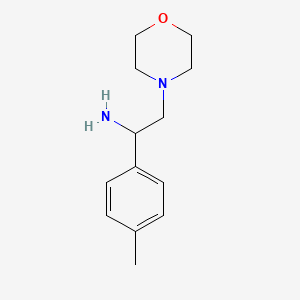 molecular formula C13H20N2O B2461275 1-(4-Methylphenyl)-2-morpholin-4-ylethanamine CAS No. 869634-10-6