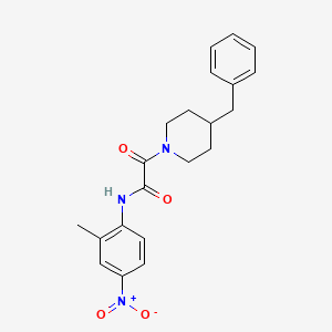 2-(4-benzylpiperidin-1-yl)-N-(2-methyl-4-nitrophenyl)-2-oxoacetamide