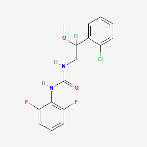molecular formula C16H15ClF2N2O2 B2461293 1-(2-(2-Chlorophenyl)-2-methoxyethyl)-3-(2,6-difluorophenyl)urea CAS No. 1798516-18-3