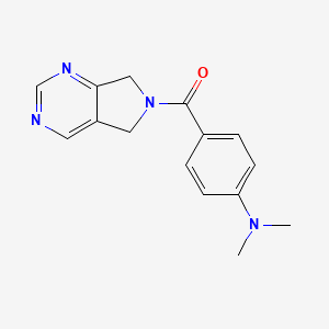 molecular formula C15H16N4O B2461301 (4-(二甲氨基)苯基)(5H-吡咯并[3,4-d]嘧啶-6(7H)-基)甲酮 CAS No. 1448061-04-8