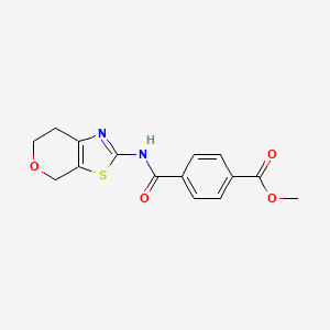 methyl 4-((6,7-dihydro-4H-pyrano[4,3-d]thiazol-2-yl)carbamoyl)benzoate