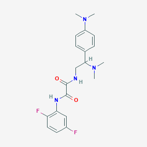 molecular formula C20H24F2N4O2 B2461317 N1-(2,5-difluorophenyl)-N2-(2-(dimethylamino)-2-(4-(dimethylamino)phenyl)ethyl)oxalamide CAS No. 899729-08-9