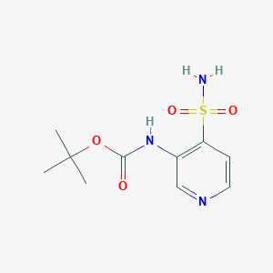 molecular formula C10H15N3O4S B2461338 Tert-butyl N-(4-sulfamoylpyridin-3-yl)carbamate CAS No. 2253630-32-7