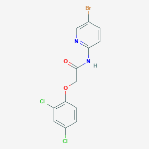 molecular formula C13H9BrCl2N2O2 B246134 N-(5-bromopyridin-2-yl)-2-(2,4-dichlorophenoxy)acetamide 