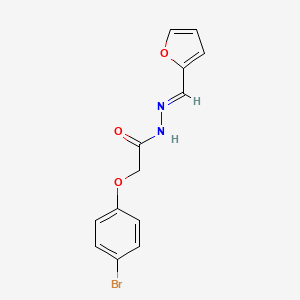 molecular formula C13H11BrN2O3 B2461354 2-(4-Bromophenoxy)-N'-(2-furylmethylene)acetohydrazide CAS No. 303065-87-4