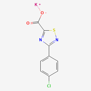 Potassium;3-(4-chlorophenyl)-1,2,4-thiadiazole-5-carboxylate