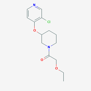 molecular formula C14H19ClN2O3 B2461393 1-(3-((3-Chloropyridin-4-yl)oxy)piperidin-1-yl)-2-ethoxyethanone CAS No. 2034619-76-4