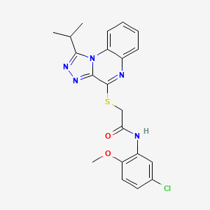 N-(5-chloro-2-methoxyphenyl)-2-((1-isopropyl-[1,2,4]triazolo[4,3-a]quinoxalin-4-yl)thio)acetamide