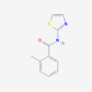 molecular formula C11H10N2OS B246140 2-methyl-N-(1,3-thiazol-2-yl)benzamide 