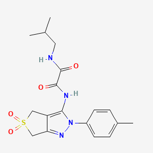 N1-(5,5-dioxido-2-(p-tolyl)-4,6-dihydro-2H-thieno[3,4-c]pyrazol-3-yl)-N2-isobutyloxalamide