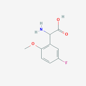 2-Amino-2-(5-fluoro-2-methoxyphenyl)acetic acid