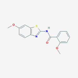 2-methoxy-N-(6-methoxy-1,3-benzothiazol-2-yl)benzamide