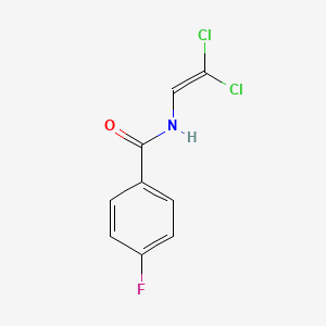 molecular formula C9H6Cl2FNO B2461422 N-(2,2-dichloroethenyl)-4-fluorobenzamide CAS No. 67833-26-5