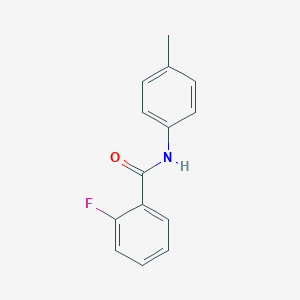 molecular formula C14H12FNO B246143 2-Fluoro-N-(4-methylphenyl)benzamide 