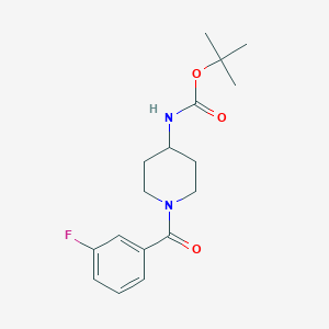 tert-Butyl 1-(3-fluorobenzoyl)piperidin-4-ylcarbamate