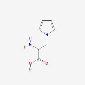 molecular formula C7H10N2O2 B2461451 2-amino-3-(1H-pyrrol-1-yl)propanoic acid CAS No. 7723-30-0