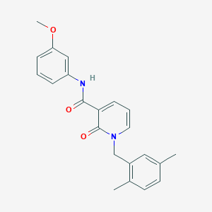 molecular formula C22H22N2O3 B2461455 1-(2,5-二甲基苄基)-N-(3-甲氧基苯基)-2-氧代-1,2-二氢吡啶-3-甲酰胺 CAS No. 946304-22-9