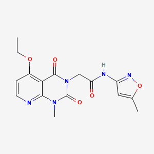 2-(5-ethoxy-1-methyl-2,4-dioxo-1,2-dihydropyrido[2,3-d]pyrimidin-3(4H)-yl)-N-(5-methylisoxazol-3-yl)acetamide
