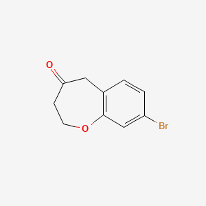 molecular formula C10H9BrO2 B2461462 8-Bromo-2,3-dihydrobenzo[b]oxepin-4(5H)-one CAS No. 1781966-83-3