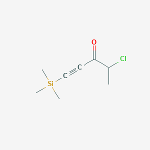 molecular formula C8H13ClOSi B2461464 4-Chloro-1-(trimethylsilyl)pent-1-yn-3-one CAS No. 914358-91-1