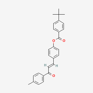 molecular formula C27H26O3 B2461480 [4-[(E)-3-(4-Methylphenyl)-3-oxoprop-1-enyl]phenyl] 4-tert-Butylbenzoat CAS No. 298215-39-1