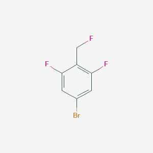 molecular formula C7H4BrF3 B2461483 5-Bromo-1,3-difluoro-2-(fluoromethyl)benzene CAS No. 2244087-29-2