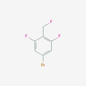 molecular formula C7H4BrF3 B2461483 5-ブロモ-1,3-ジフルオロ-2-(フルオロメチル)ベンゼン CAS No. 2244087-29-2