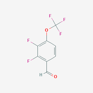 molecular formula C8H3F5O2 B2461484 2,3-Difluoro-4-(trifluoromethoxy)benzaldehyde CAS No. 2244086-99-3