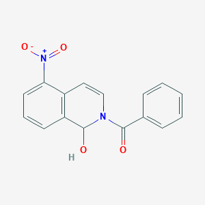 molecular formula C16H12N2O4 B246149 (1-hydroxy-5-nitro-1H-isoquinolin-2-yl)-phenylmethanone 