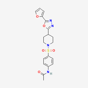 N-(4-((4-(5-(furan-2-yl)-1,3,4-oxadiazol-2-yl)piperidin-1-yl)sulfonyl)phenyl)acetamide